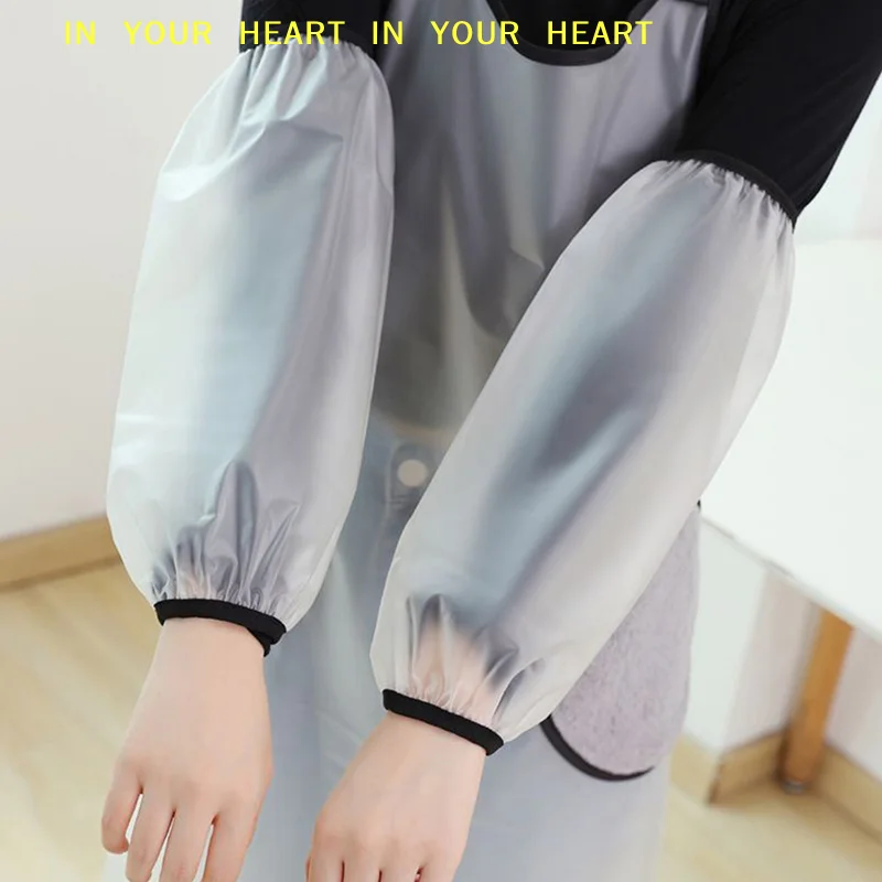 【X】TPU Waterproof Oversleeves Anti-Dirty Housework Cleaning Fawn Arm Sleeves Sleeve Cuff Arm Cover Kitchen Apron Accessories