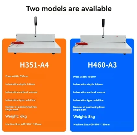 Perfect Binding Cover Sealing and Folding Machine, A4 Manual Small A3+ Cover, Spine, and Greeting Card Sealing Machine