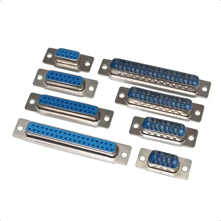 【3-1PCS】D-SUB 9 15 25 37 Pin Male Female Solder Type Connector DIP Straight Mount Serial Port Adapter 2Rows DB9 DB15 DB25 DB37