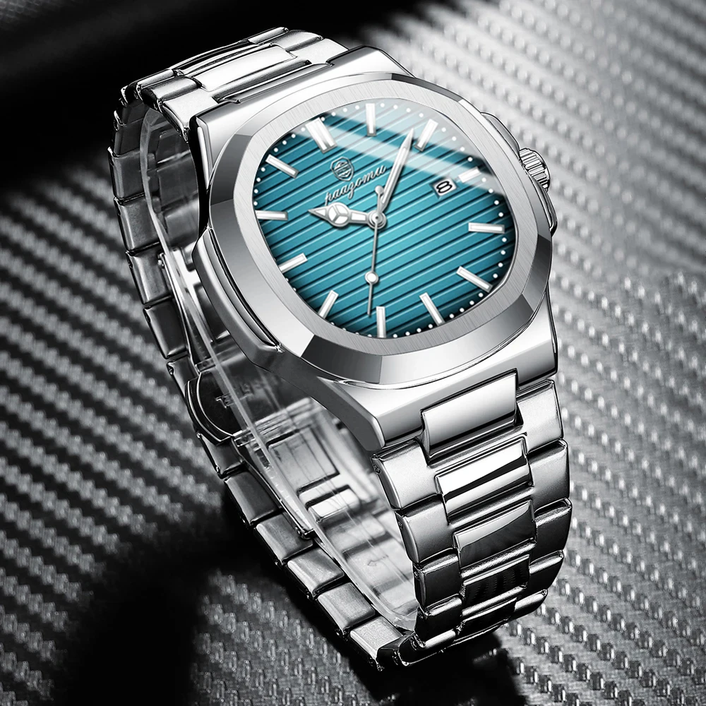 

PENGAGAR Luxury Business Men Watch Gift Box Set High Quality Rose Gold Case Simple and Versatile Quartz Watch Relogio Masculino