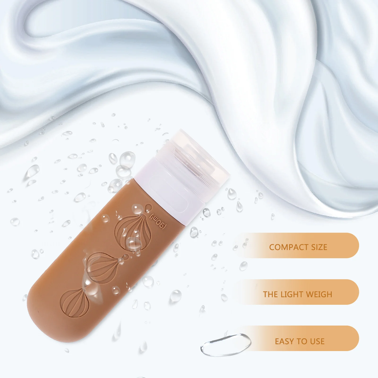 

4Pcs Silicone Bottles Set Travel Size Empty Toiletry Bottles Leak Proof Reusable Shampoo Lotion Containers for Travel Outdoor