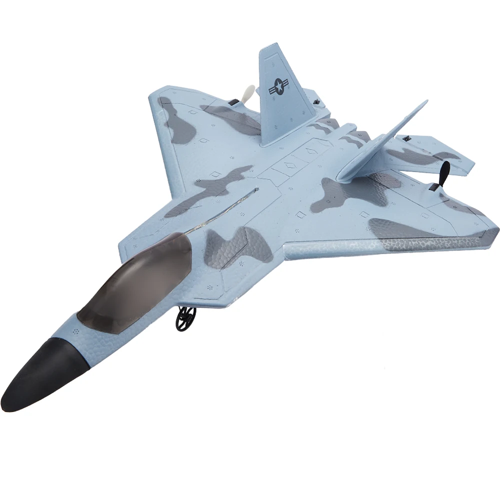 Newest F22S 2.4G 3CH RC Airplane Raptor F22 Warplane WLtoys A180 Upgrade Version LED Light With Gyroscope For Kid Out Door Toys