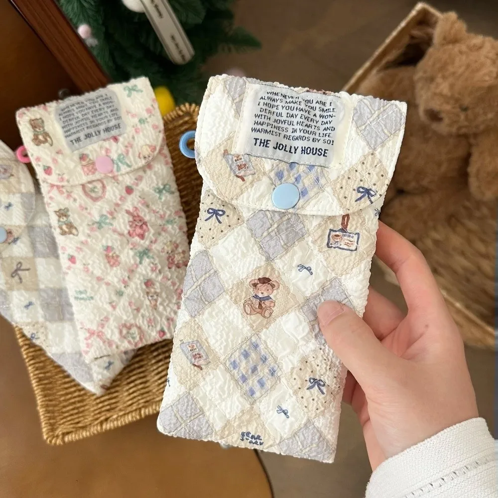 جديد الكرتون نظارات حالة لينة القطن مبطن النظارات الشمسية حقيبة التخزين متعددة الوظائف مكافحة الضغط نظارات صندوق تخزين الفتيات