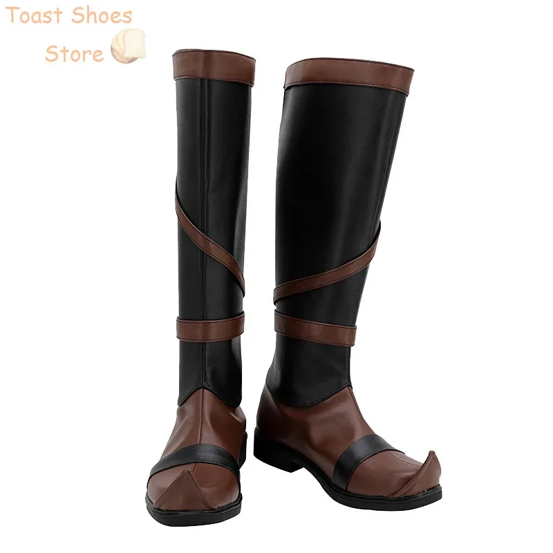 qq98Asami Sato Botas de Carnaval de Halloween Anime Sapatos de Couro Adereços de Cosplay Adereços de Fantasia