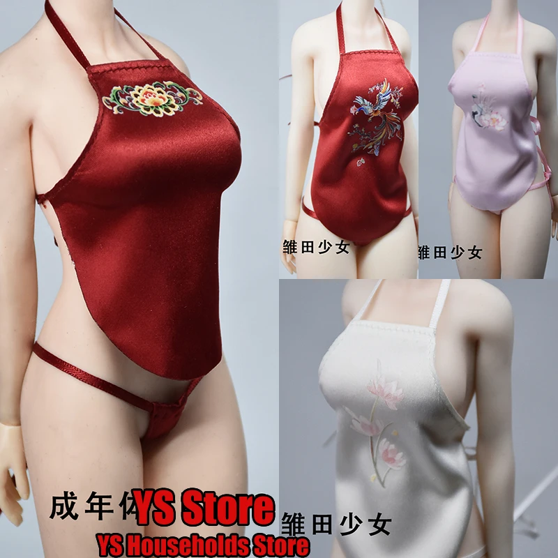 1/6 feminino soldado mini barriga estilo antigo roupa interior brinquedos acessório para 12 "figura de ação corpo decoração diy