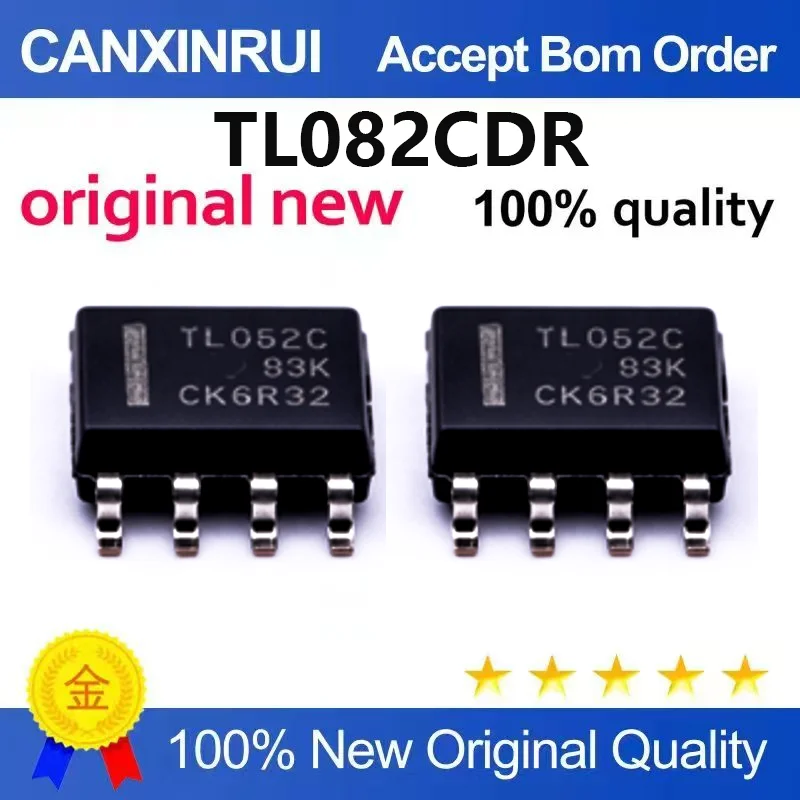 (5pcs-100pcs)Brand new original TL082CDR SOIC-8 single operational amplifier IC chip