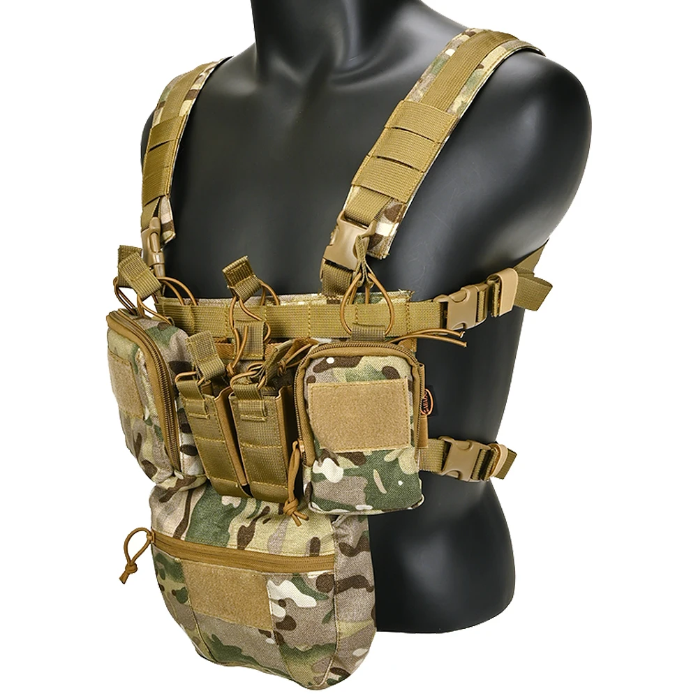 CS Match Wargame TCM  Chest Rig Airsoft Tactical Vest  Pack Magazine Pouch Holster Molle System Waist Men Nylon