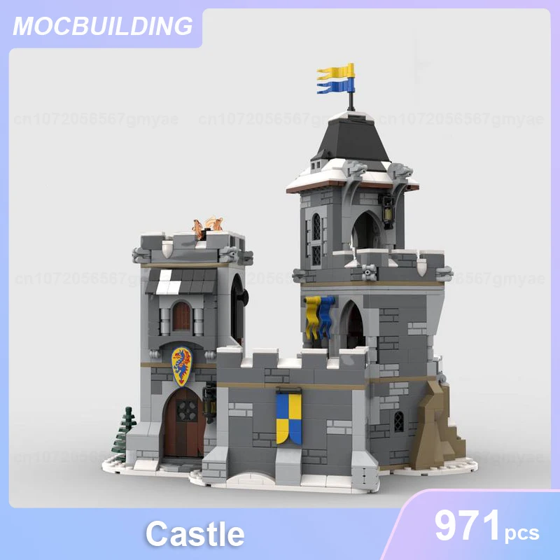 Castle Model MOC Building Blocks DIY Assemble Bricks Architecture Series Educational Creative Collect Display Toys Gifts 971PCS