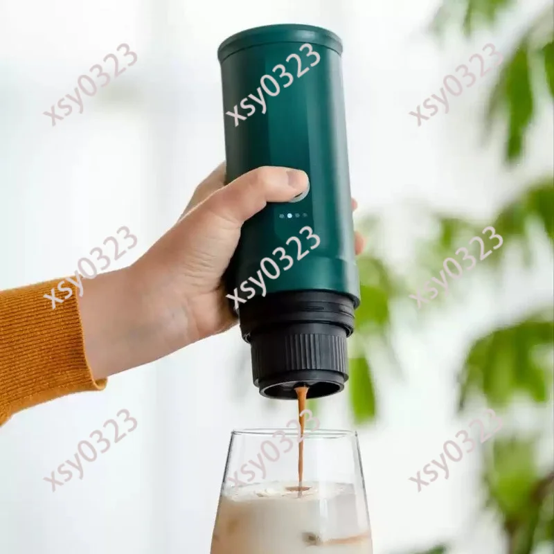 Ultra Light Handheld Coffee Maker, Portable Heated Auto Coffee Machine for Car Camping Hiking