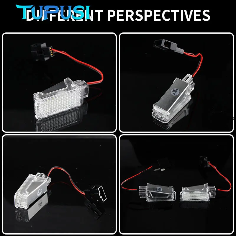 2 قطعة LED Footwell تحت المجاملة الأمتعة لأودي A3 A6 C6 C7 A4 B5 B6 B7 B8 A5 R8 TT Q5 Q7 Q3 A1 A8 S3 صندوق القفازات الخفيفة #6