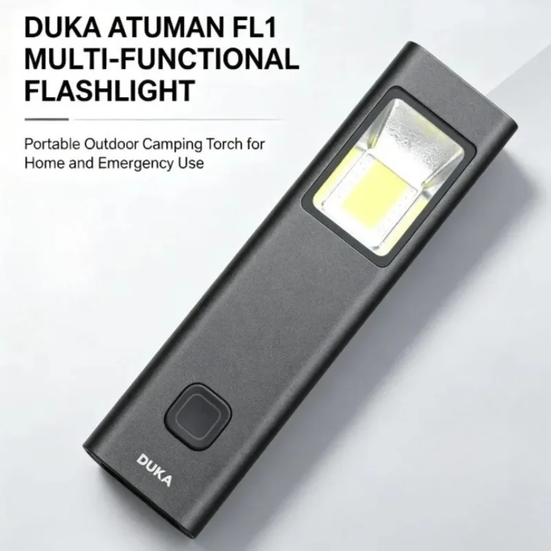 DUKA  ATuMan FL1 Multi-Functional Flashlight Outdoors Electric Torch Portable Camping Torch Waterproof Home Flash Lights