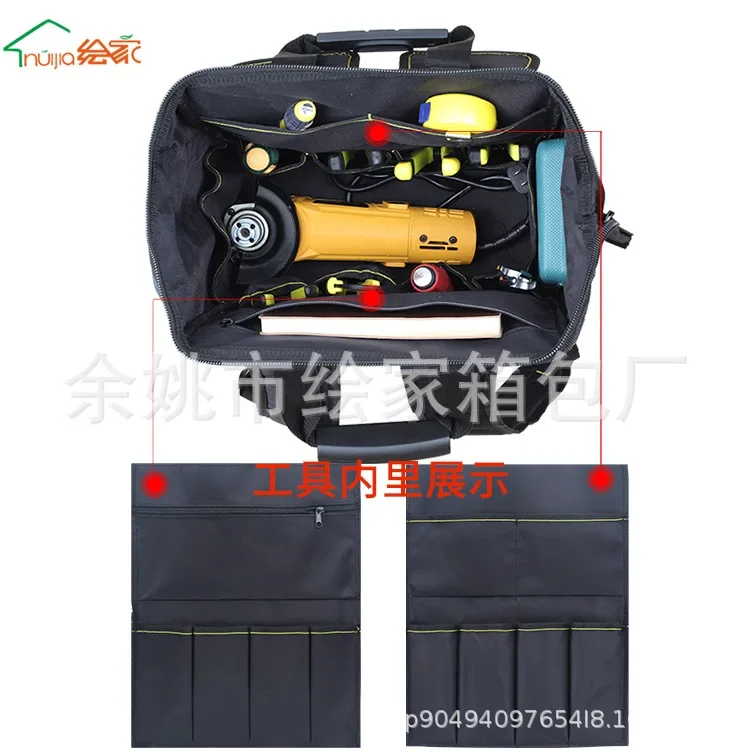 Backpack Tool Box Canvas Large Capacity Multifunctional Car Repair Backpack Tool Bag