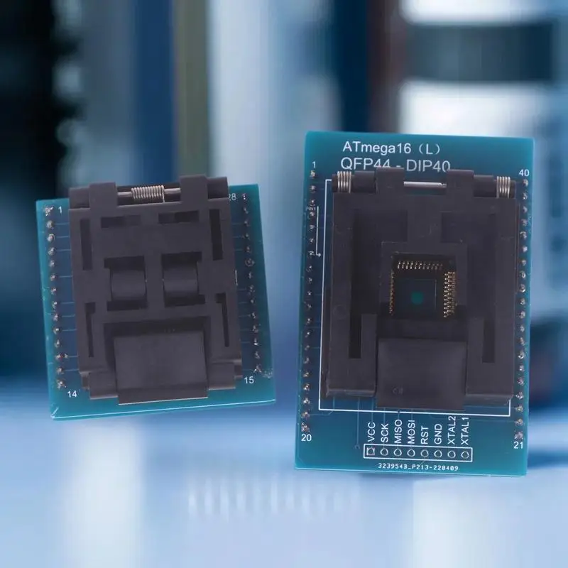 TQFP32 To DIP28 TQFP44 To DIP40 AVR Programmer Adapter Chip Test Socket Burning Seat Integrated Circuits