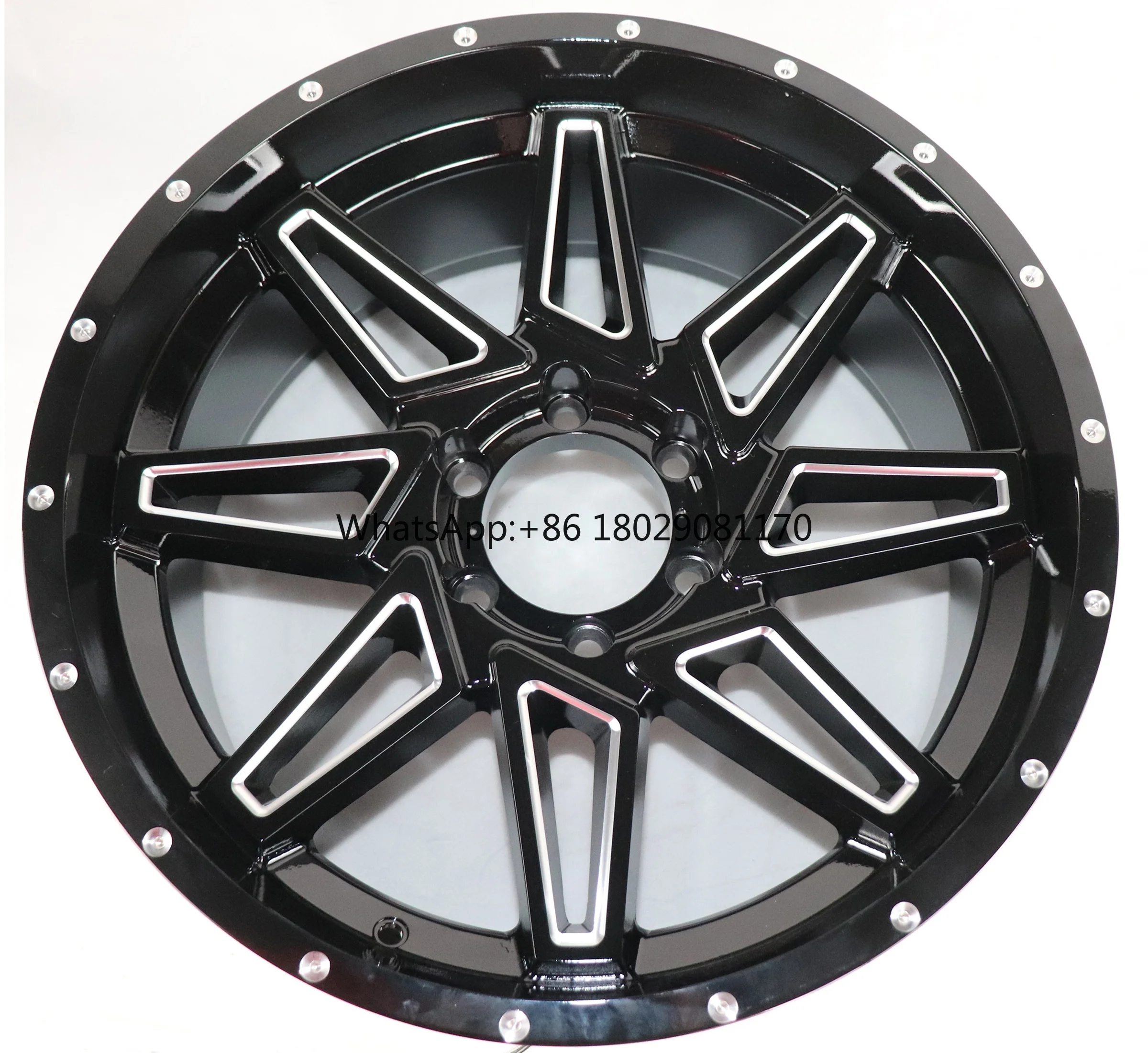 Flrocky JT212 rivetti di fresatura 16 18 20 pollici 4x4 mozzo ruote fuoristrada 6 lug 6x1397 cerchi fuoristrada