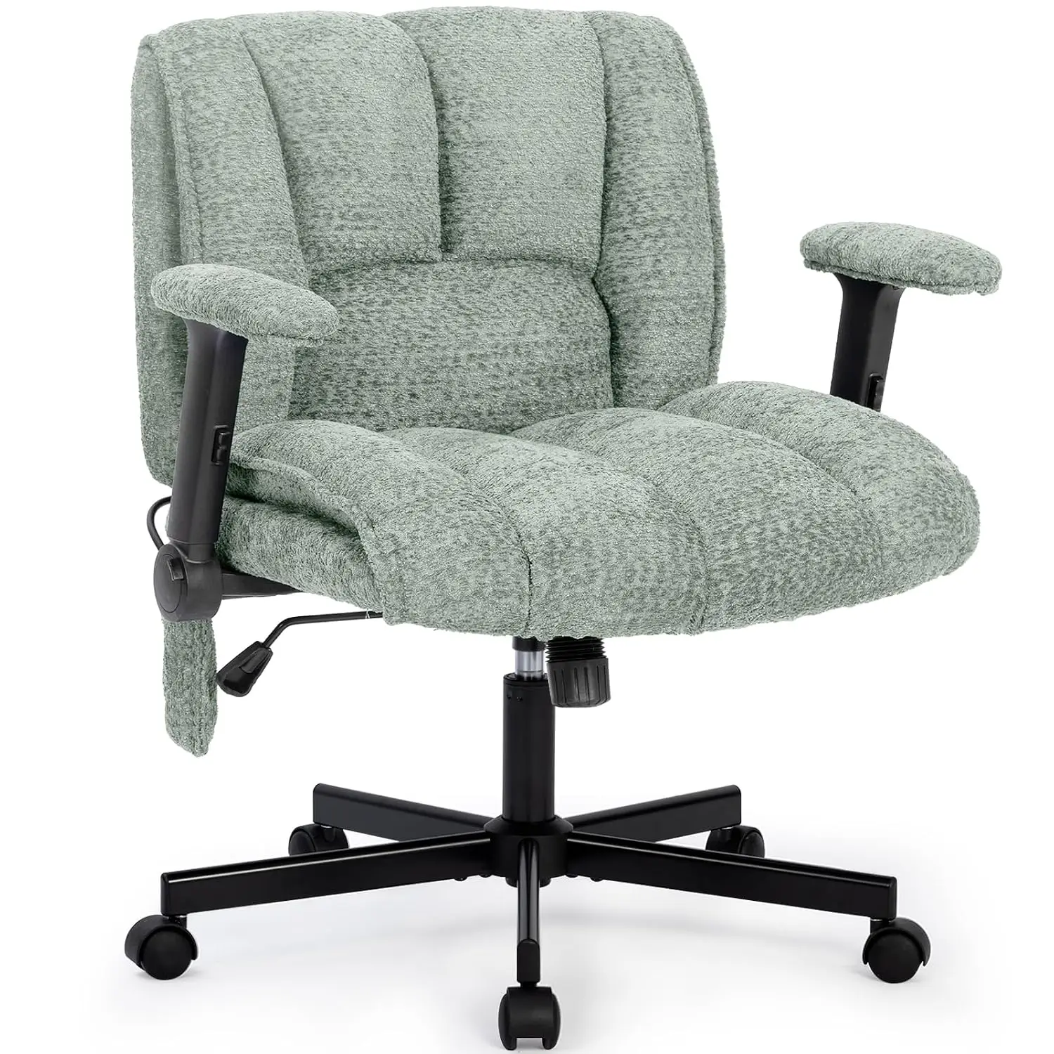 Criss Cross Office Chair Flip-Up Arms Wheels Light Green, Customized