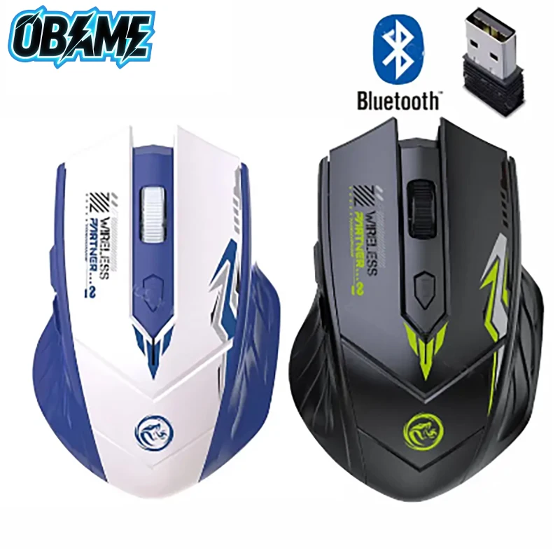 

2025New Dual-Mode Bluetooth 5.2 Mouse 2.4G Wireless Mouse Gaming Mouse Rechargeable Silent Mouse Mice for Laptop Android IOS