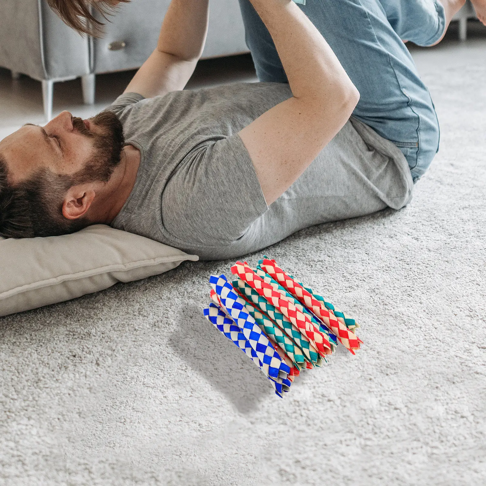 

12Pcs Finger Trap Bamboo Finger Traps Chinese DIY Party Favor for Kids Birthday Goodie Bag Stuffers Parrots Birds Chew