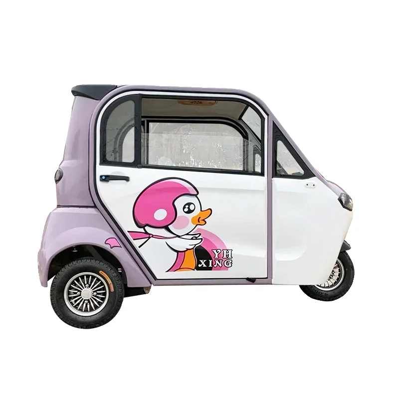 Fully enclosed electric tricycles, household sheds, ladies pick up and drop  children, small scooters, optional national stan