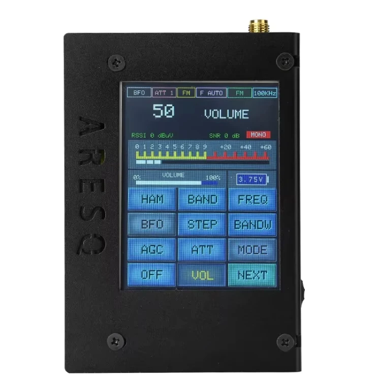 ARESQ AQ1 Mini Full Band Radio FM LW MW SW-SSB Si4732 Chip All Receiver with 2.8