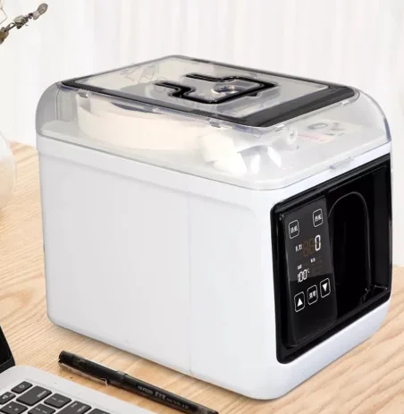 Bank-specific banknote bundling machine, banknote bundling machine, fully automatic small electric banknote bundling machine