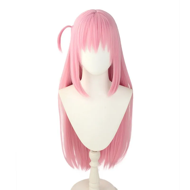 Goto Cos Wig Lonely Rock Tender Pink Goto One Mile Pochi Sauce Fake Hair with Headwear