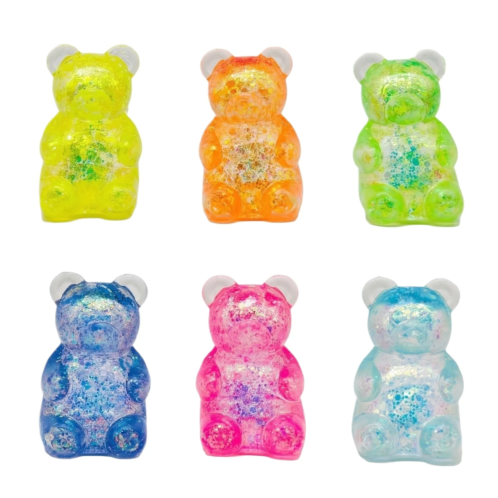 Cute Bear Needoh Sensory Fidget Cube Stress Relief Anxiety Sensory Tool for Focus ADHD & Office Desk Calming Gadget Squeeze Toy