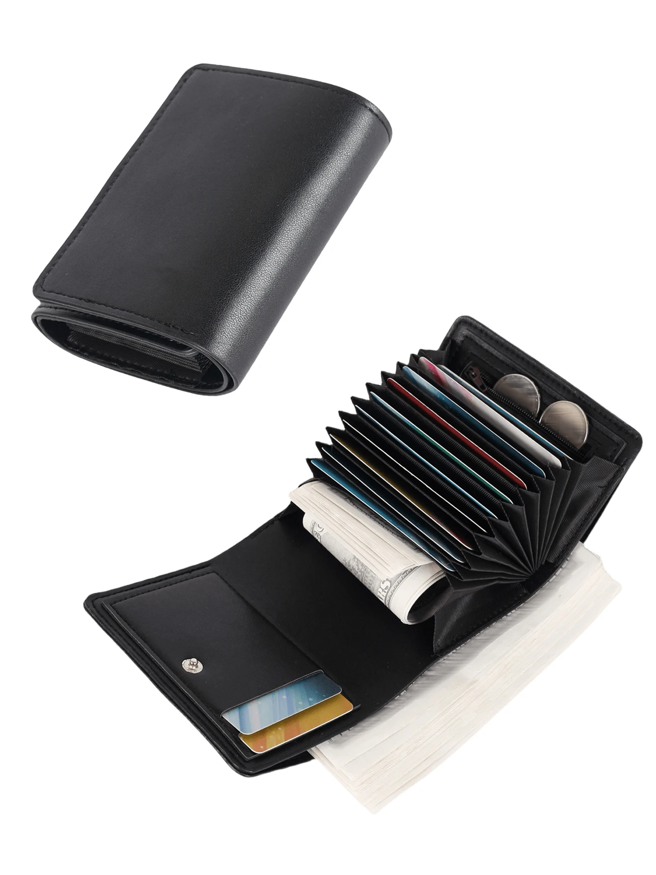 

Stylish Minimalist Men's Multi-Card Holder - Compact and Portable Wallet for Cards and Cash