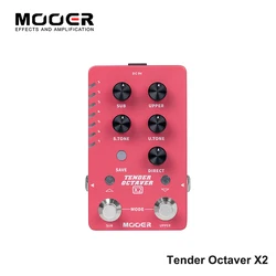 Mooer Tender Octaver X2 Octave Guitar Pedal Cover for 2 Complete Octaves Individual Tone Adjustment