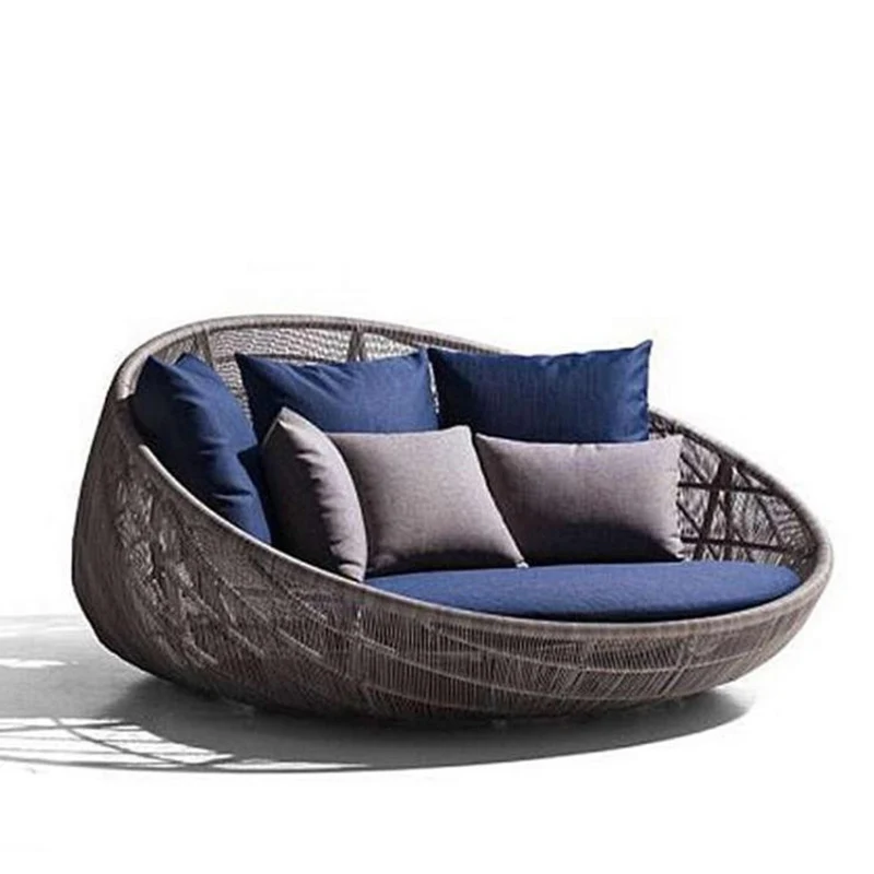 Sofa bed Beach hotel bed Balcony Lazy lounge chair furniture