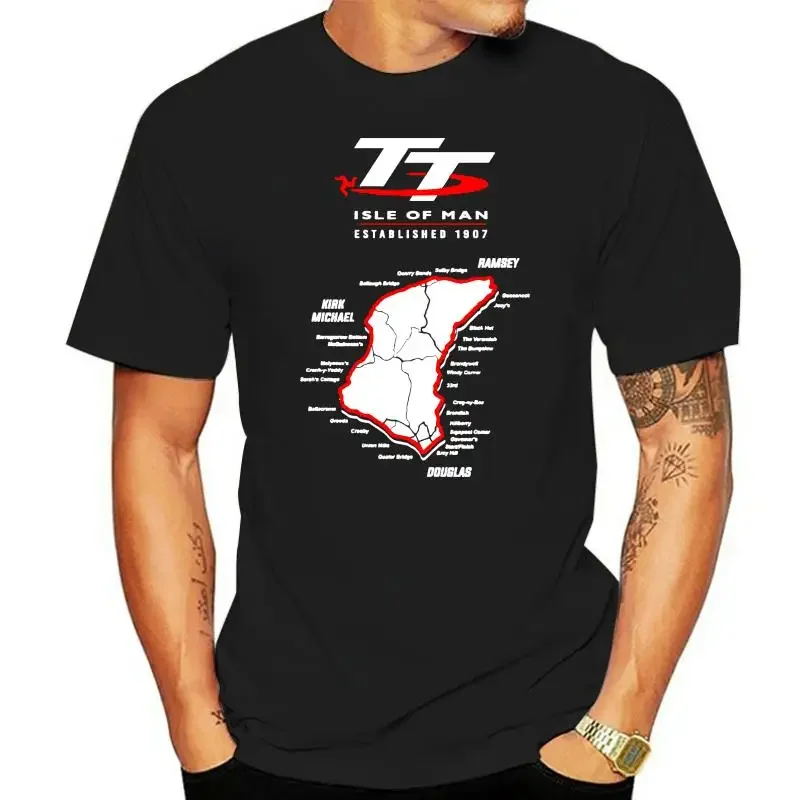 streetwear 2024 Isle Of Man TT Motorcycle T Shirts Men 2024 Fashion Short Sleeve 100% Cotton T-Shirt O Neck Classic Tees Awesome