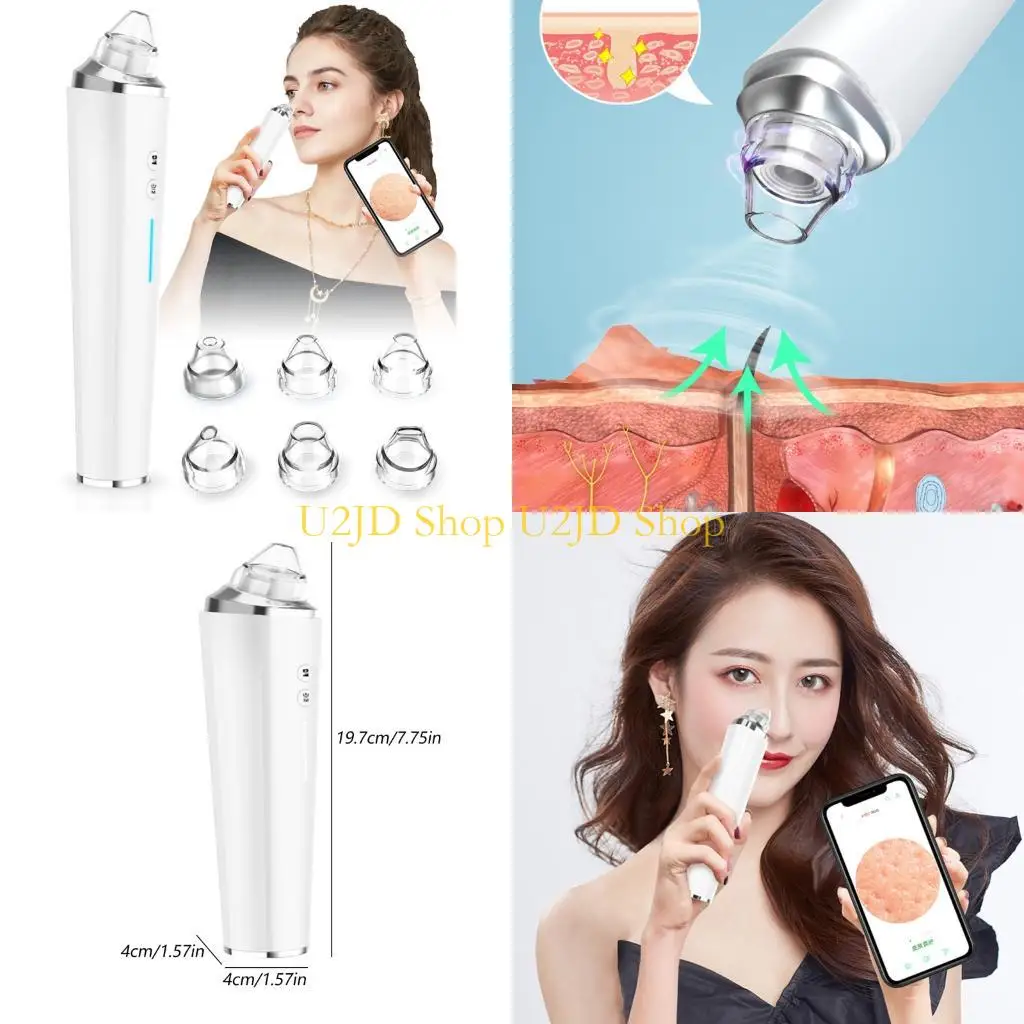 Strumento pulizia del viso intelligente U2JD con rimozione del punto nero aspirazione multipla e routine ergonomica per