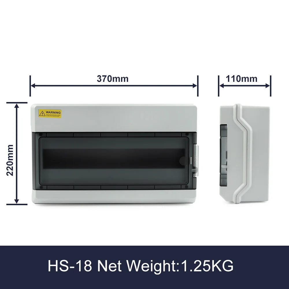 HS-4/6/9/12/15/18/24/36 MANIER IP65 Waterdichte Verdeelkast ABS Plastic Elektrische behuizing Outdoor Schakelaar Aansluitdoos DIY GO
