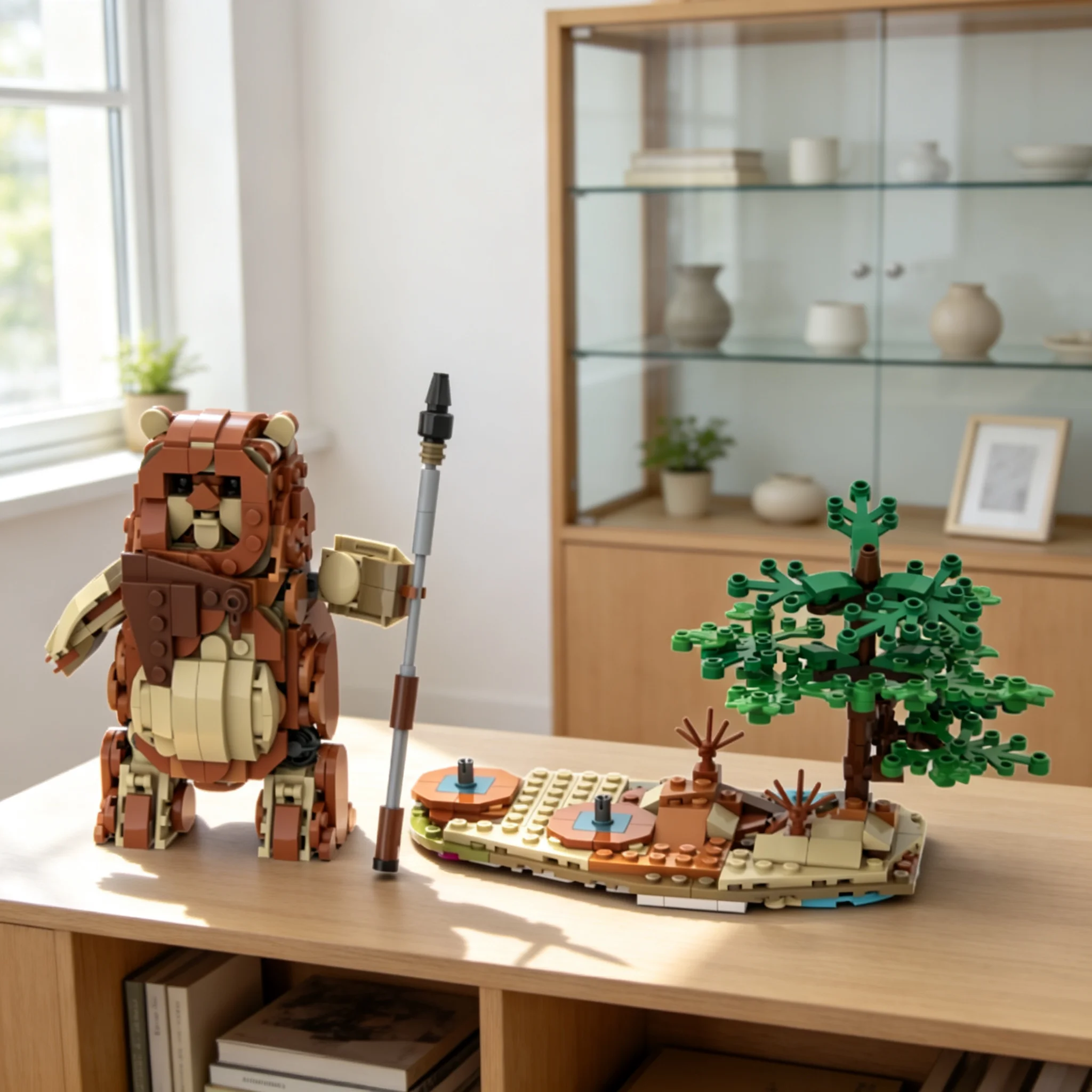534pcs MOC Creator Creator 3-in-1 Ewok Model Building Blocks Christmas Gift Toy Construction Collection Assemble Display 3D