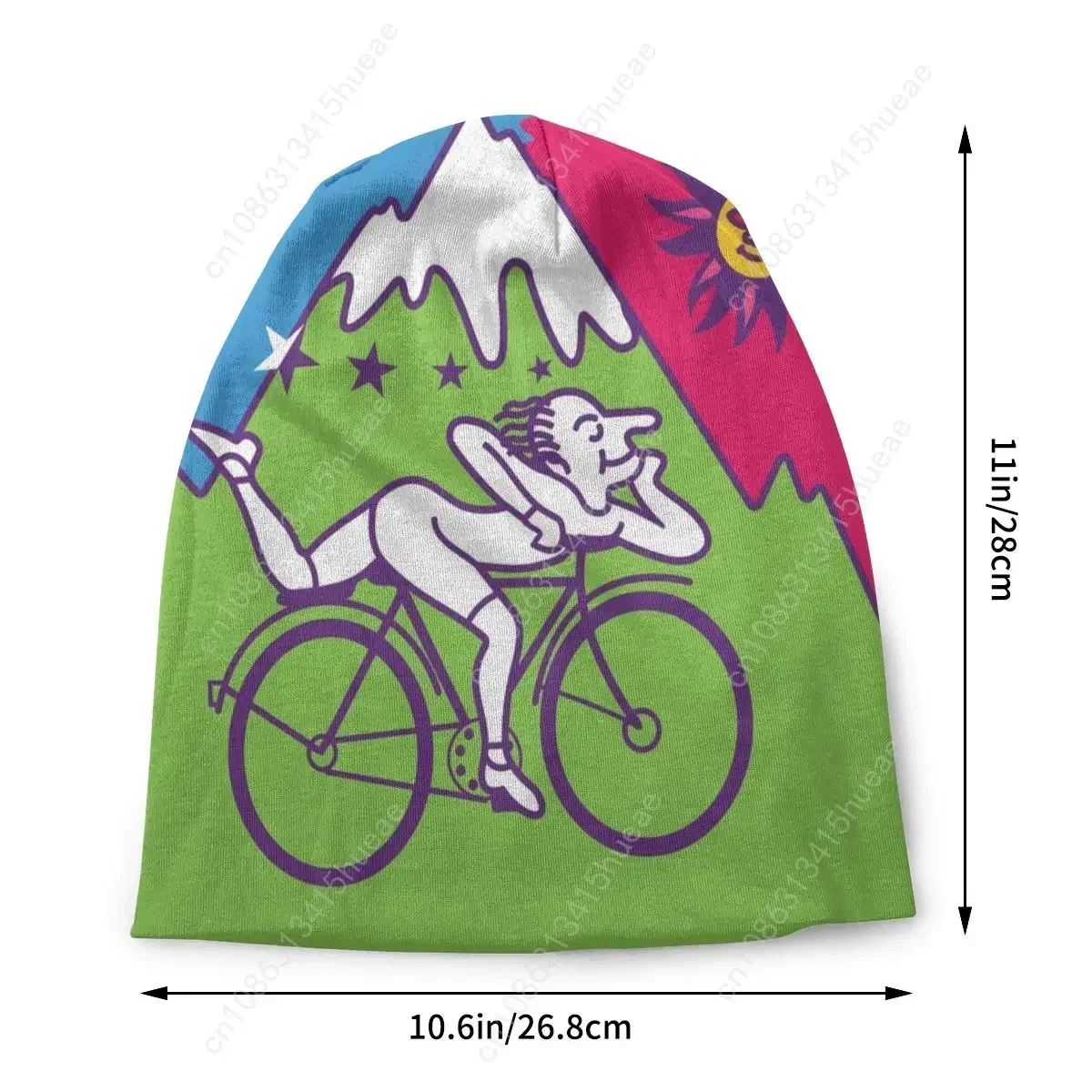 ألبرت هوفمان LSD الدراجات يوم بونيه فام متماسكة Skullies Beanies قبعة الخريف الشتاء الدافئة حمض نشاف قبعات صغيرة مترهل