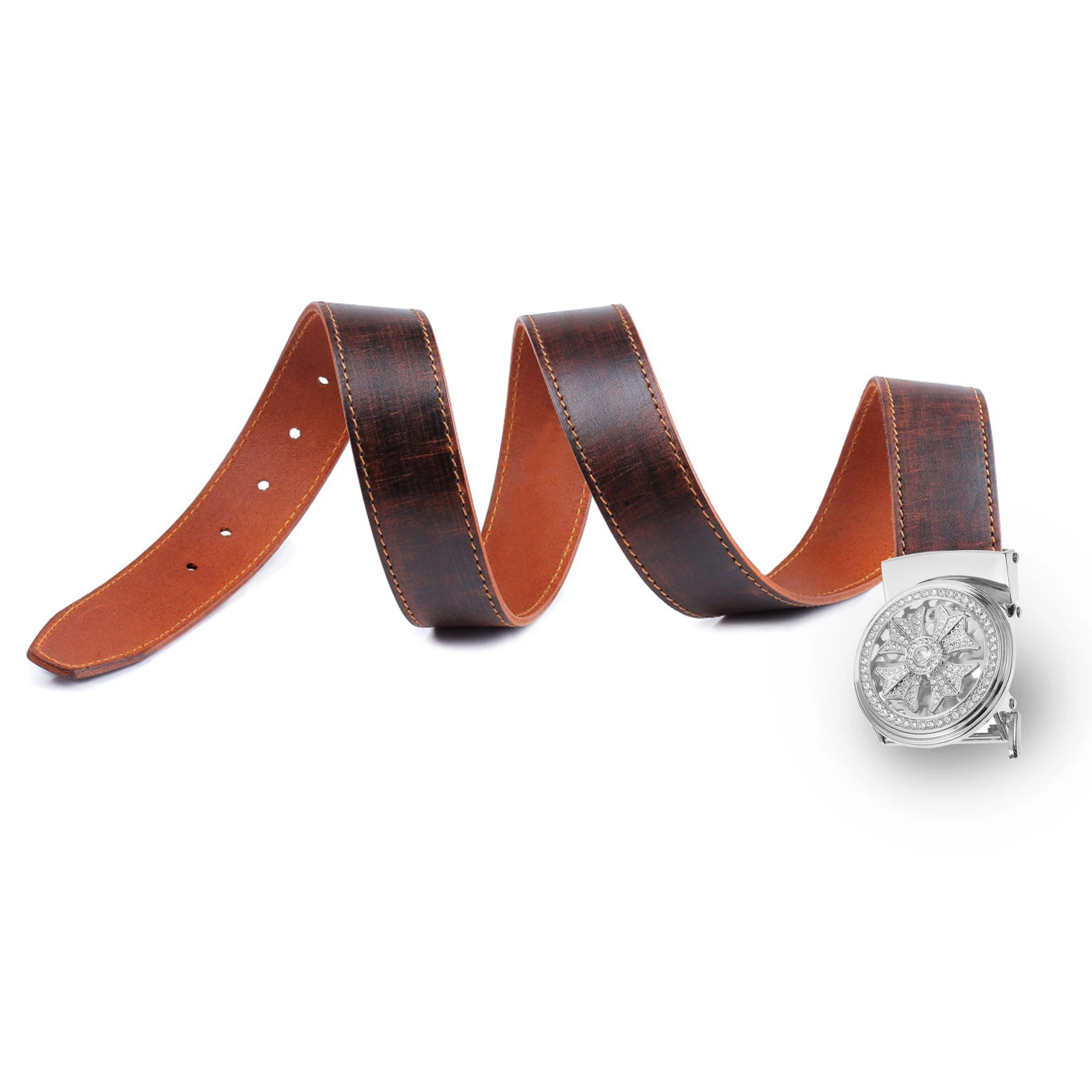 

Diamond Inlaid Buckles Zinc Alloy Crystal Men Adjustable Quick Release Fashion Accessories Belt Buckle Mens Belt