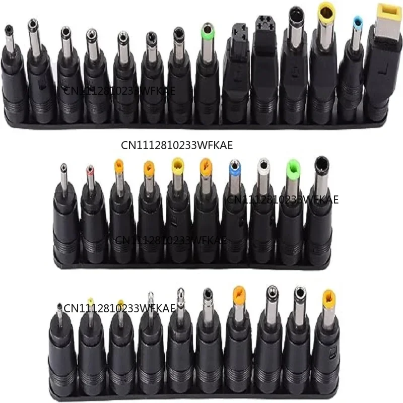34PCS Universal 5.5mmx2.1mm DC AC Power Adapter Tips Connector Kits for Lenovo Thinkpad Laptop Power Supply Plug Jack Sets