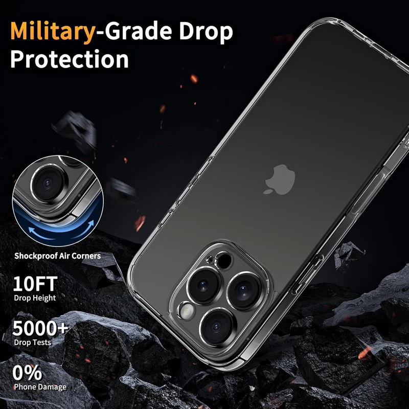 

Ultra Thin Clear Case for iPhone 17 Air 16E 16 15 14 13 12 Mini 11 Pro Max Luxury Silicone Soft Case for iPhone 16 15 14 Plus