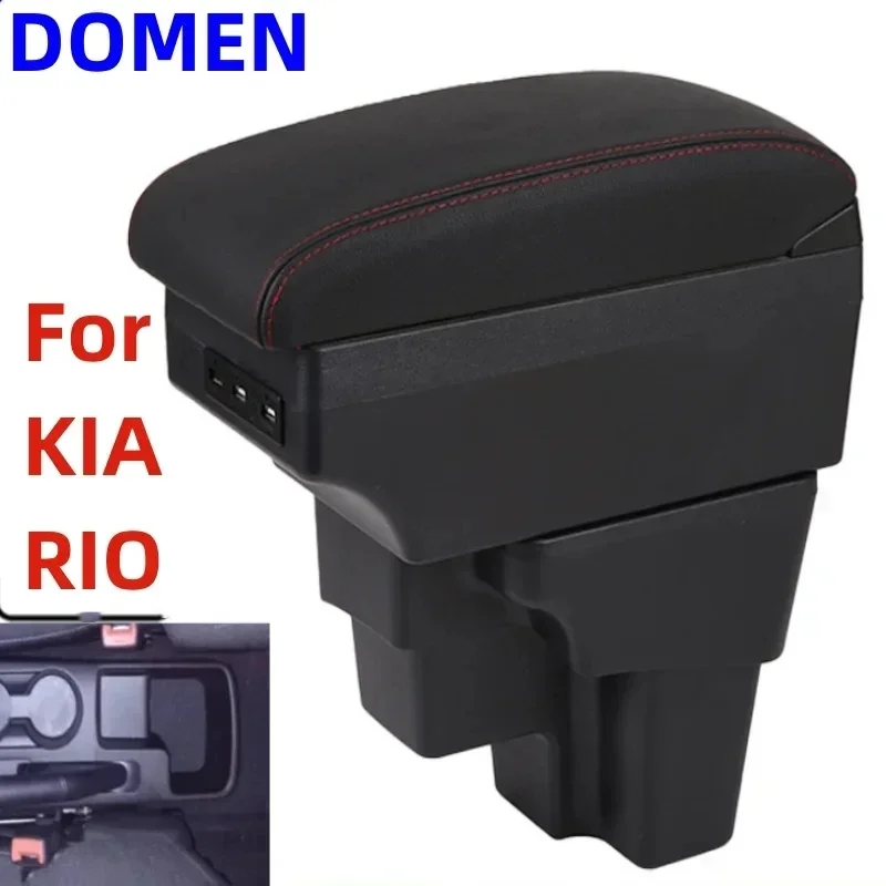 

For KIA RIO Armrest Box For KIA STONIC KIA Rio lx Cerato Car Armrest Retrofit part Storage Box Car accessorie with USB