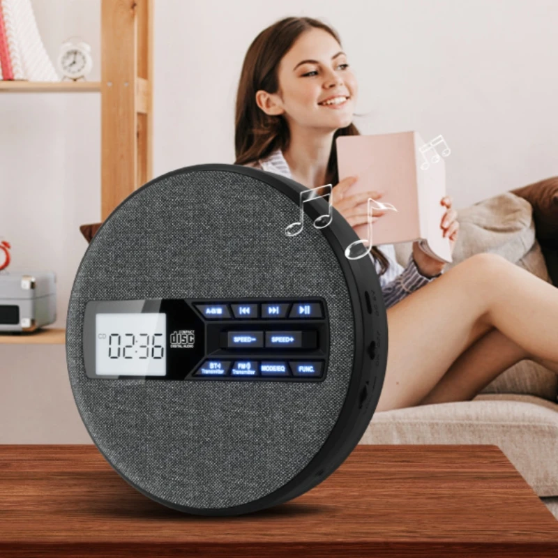 

Multifunction CD Player LCD Display Home Portable Cd Player Rechargeable Discman Player With Dual Bluetooth Mode Stereo Speaker