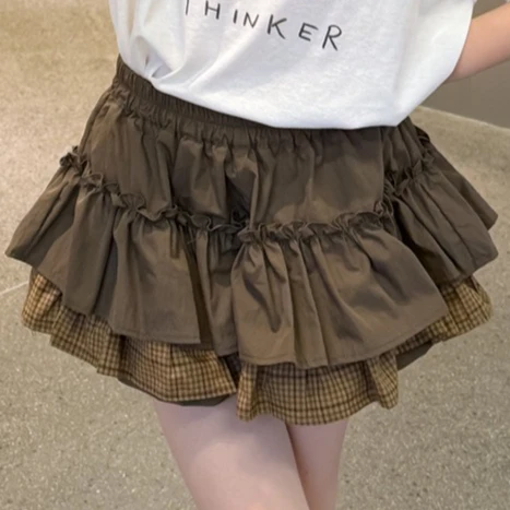 Girls Skirt 2026 Spring and Summer New Children's Clothing Korean Style Girl Baby Sweet Girl Feeling Puffy Skirt Pants