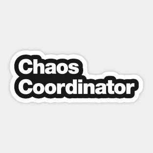 Chaos Coordinator  5PCS Stickers for Anime Luggage Car Cartoon Stickers Kid Home Living Room Bumper Print Art Water Bottles Wall