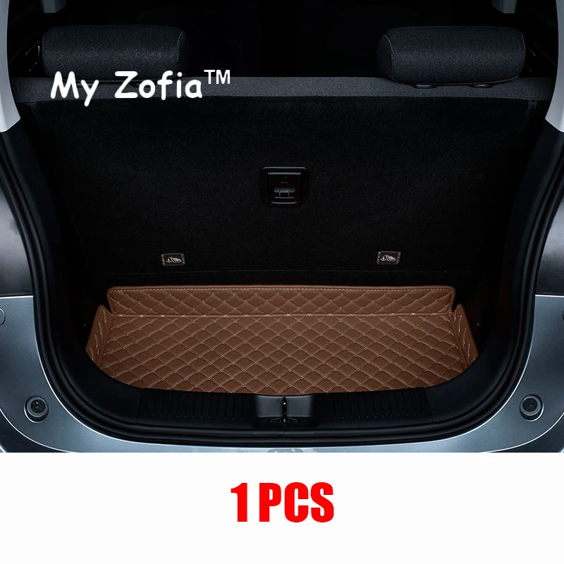 NONE Für Leapmotor T03 2023 2024 2025 Auto Stamm Wasserdichte Tablett Fracht Anti-Slip Boot Hinten Boden Stamm Matte Lagerung pad Zubehör 10