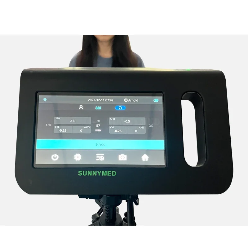 SY-V800B Portable Hand Auto Refractor Refractometer Optic Ophthalmic Eye Examination Equipment for Clinical Optical Shop
