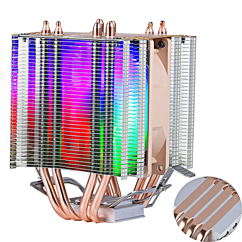 PC-Kühler Twin Towers 4 Heatpipe luftgekühlter CPU-Lüfter geeignet für die Installation von lga2011 x79 x99 2066 2099 x299 e5 e3 amd