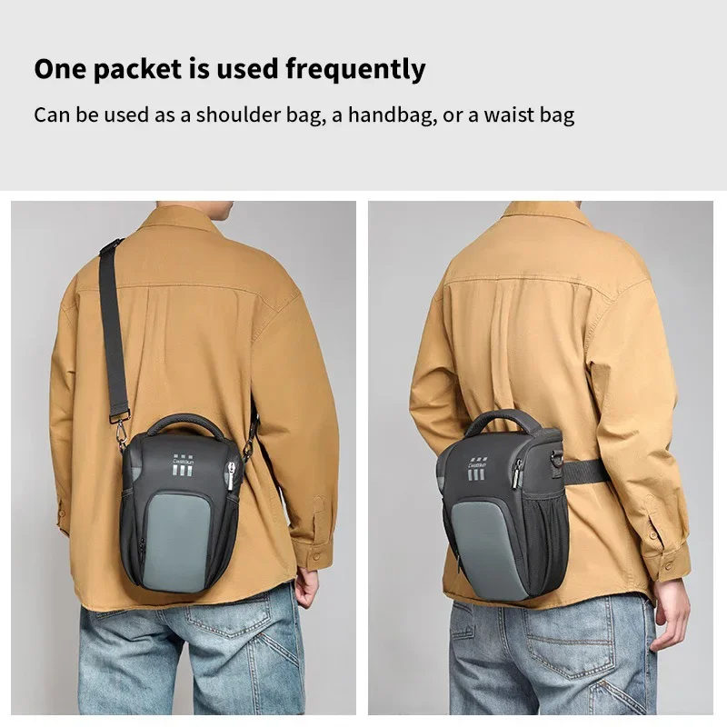 

Сумка для фотоаппарата на одно плечо, легкая многофункциональная кожаная сумка из пленки, сумка-мессенджер для микро-одинарной зеркальной камеры