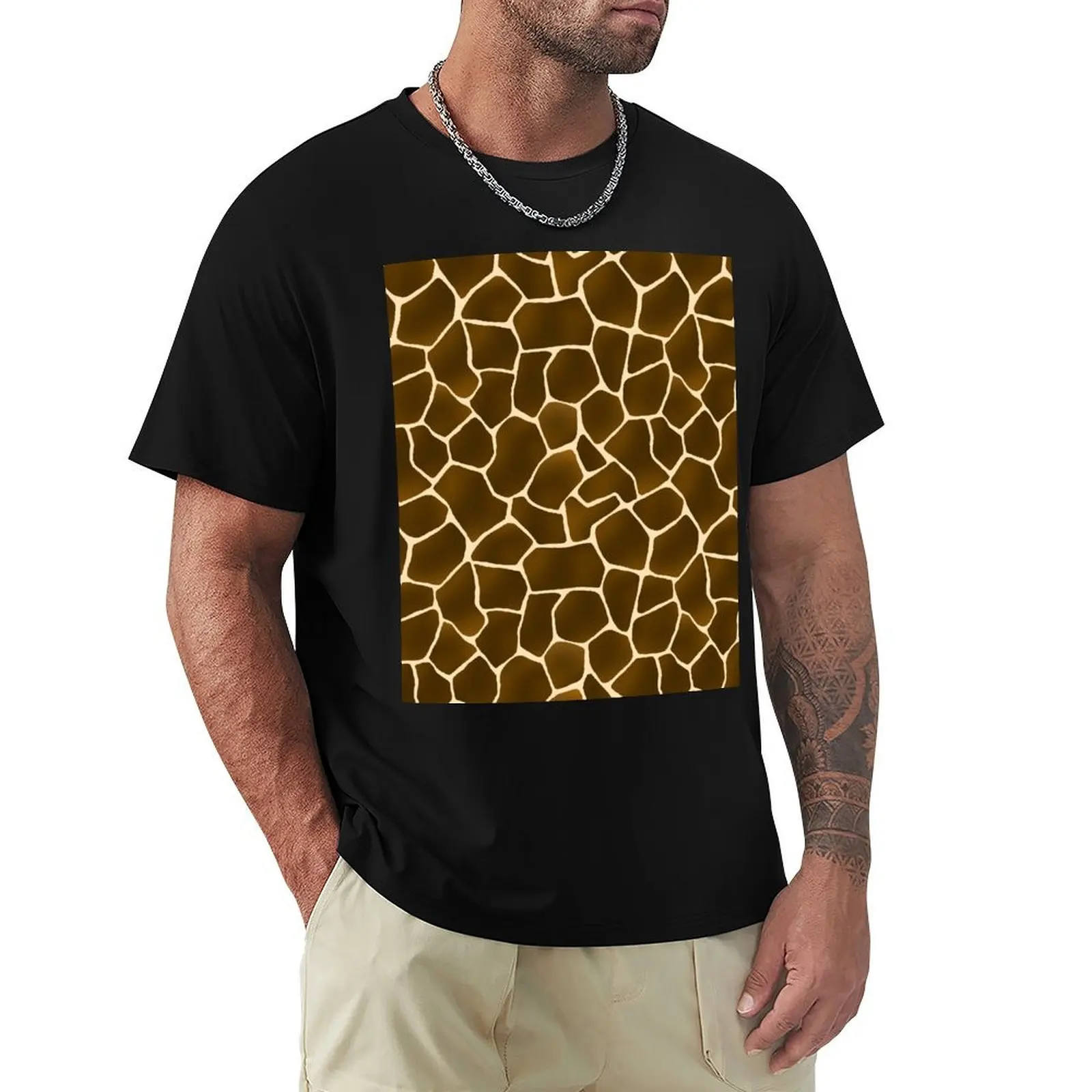 

Wild Style Giraffe Print Safari Pattern T-Shirt vintage t shirts summer top Funny t-shirt t shirt men