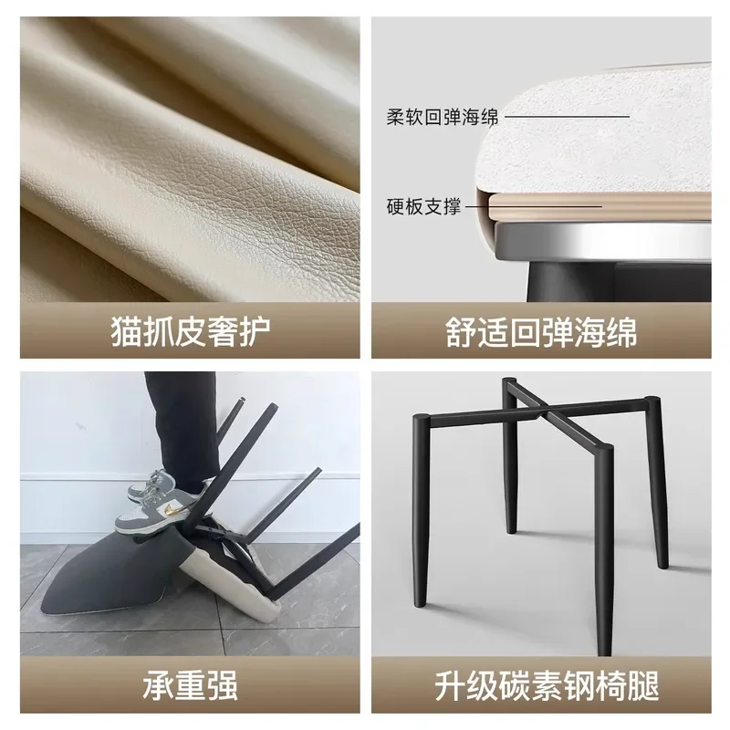 for Modern Simple Light Luxury Dining Chair Advanced Home Eating Chair Back Chair Dining Table Stool  New