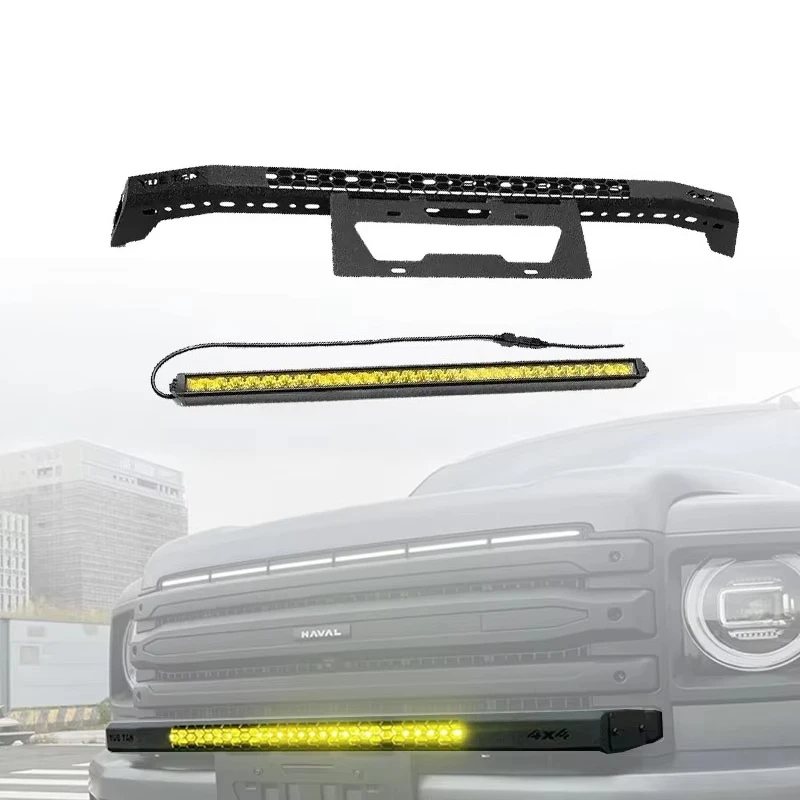 Off Road Protective Front Bumper Guard Bull Bar with Light Crash Bar Modified Grille Guard for Haval H9 2025 Accessories