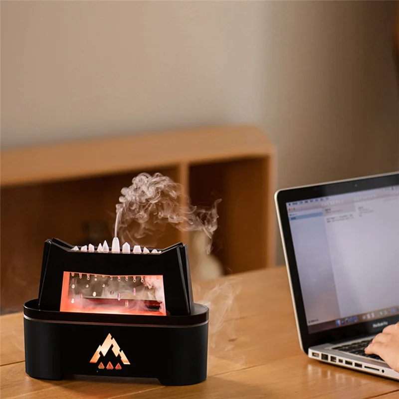 A88X محاكاة قطرة المطر لهب الروائح الهواء المرطب زيت طبيعي الناشر للمنزل الناشر الأبيض الولايات المتحدة التوصيل دائم