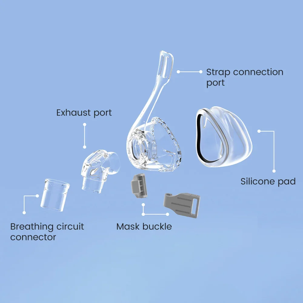 Kit de substituição universal de máscara CPAP, máscara nasal CPAP anti ronco rolha acessório de máquina CPAP máscara de substituição de ventilador